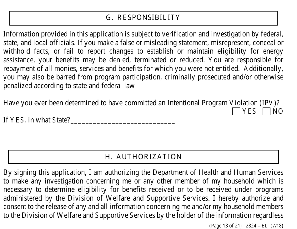 Form 2824-EL Application for Assistance (Vision Impaired) - Energy Assistance Program - Nevada, Page 19