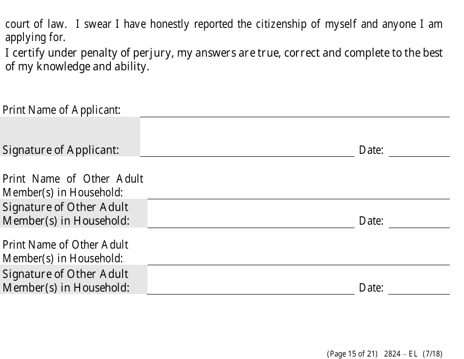 Form 2824-EL Application for Assistance (Vision Impaired) - Energy Assistance Program - Nevada, Page 21
