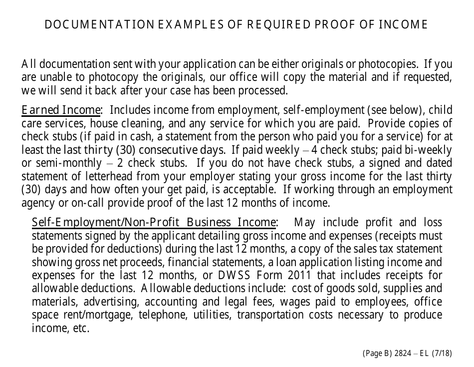 Form 2824-EL Application for Assistance (Vision Impaired) - Energy Assistance Program - Nevada, Page 4