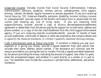 Form 2824-EL Application for Assistance (Vision Impaired) - Energy Assistance Program - Nevada, Page 5