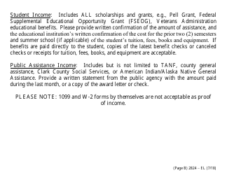 Form 2824-EL Application for Assistance (Vision Impaired) - Energy Assistance Program - Nevada, Page 6