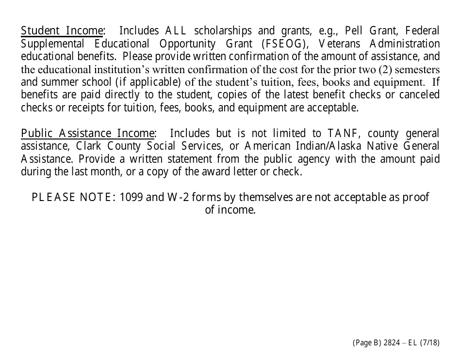 Form 2824-EL Application for Assistance (Vision Impaired) - Energy Assistance Program - Nevada, Page 6