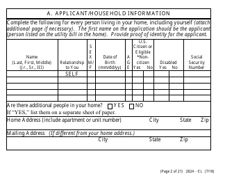 Form 2824-EL Application for Assistance (Vision Impaired) - Energy Assistance Program - Nevada, Page 8