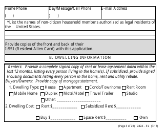 Form 2824-EL Application for Assistance (Vision Impaired) - Energy Assistance Program - Nevada, Page 9