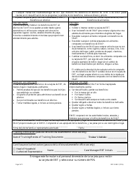 Formulario 2321-EGB Autorizacion Para Emitir Una Tarjeta De Transferencia Electronica De Beneficios (Ebt) - Nevada (Spanish), Page 2