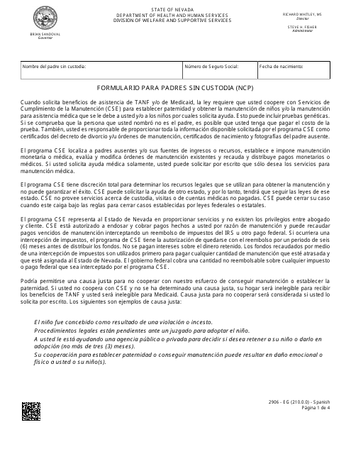 Formulario 2906-EG  Printable Pdf