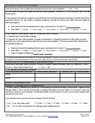 Form 2960-EG Application for Health Insurance - Nevada, Page 10