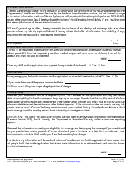 Form 2960-EG Application for Health Insurance - Nevada, Page 13
