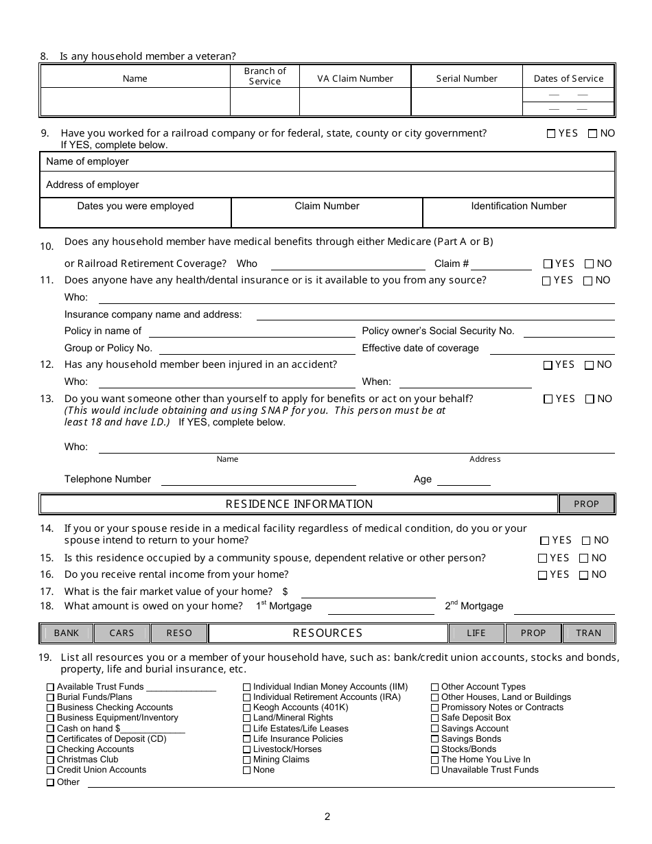 Form 2920-EM Download Printable PDF or Fill Online Application for ...