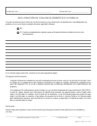 Formulario 4000-EC/S Solicitud De Manutencion De Los Hijos - Nevada (Spanish), Page 7