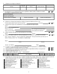 Formulario 2920-EMS Aplicacion Para Asistencia - Nevada (Spanish), Page 4