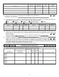 Formulario 2920-EMS Aplicacion Para Asistencia - Nevada (Spanish), Page 5