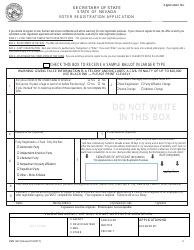 Form DMV-002 Application for Driving Privileges or Id Card - Nevada, Page 3