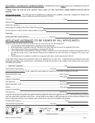 Form DMV-21 Application for Restricted License - Nevada, Page 4