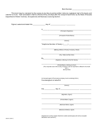 Form OBL332 Vehicle Industry Business License Bond - Transporter - Nevada, Page 2