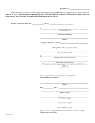 Form OBL336 Vehicle Industry Business License Bond - Emissions - Nevada, Page 2