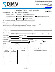 Form EC-7 New Emission Inspector License Packet - Nevada, Page 3