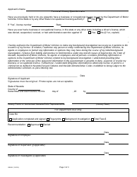 Form EC-7 New Emission Inspector License Packet - Nevada, Page 5