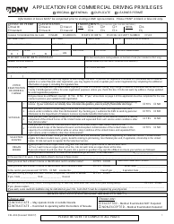 Form CDL-002 Application for Commercial Driving Privileges - Nevada