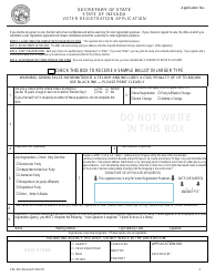 Form CDL-002 Application for Commercial Driving Privileges - Nevada, Page 3
