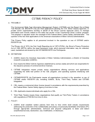 Document preview: Form CDL-053 Cstims Privacy Policy - Nevada