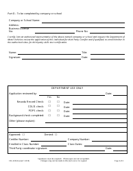 Form CDL-028 Third Party Certifier Application - Nevada, Page 2