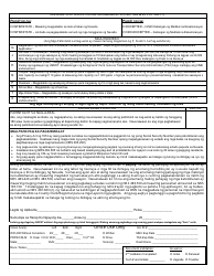 Form CDL-002 Application for Commercial Driving Privileges - Nevada (Tagalog), Page 2