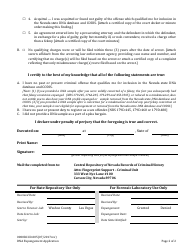 Form 0000RCCD-005 Dna Expungement Application - Nevada, Page 2