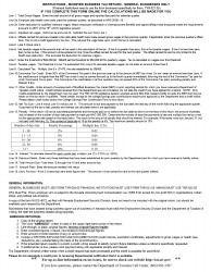 Form TXR-020.05 (MBT-GB) Modified Business Tax Return-General Businesses - Nevada, Page 2