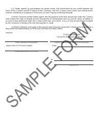 Contract and Bond Form - Sample - Nevada, Page 3