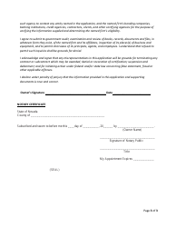 Naics Code Expansion or Change Request Form - Nevada, Page 3