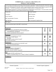 NDOT Form 052-073 &quot;Commercially Useful Function (Cuf) Checklist&quot; - Nevada