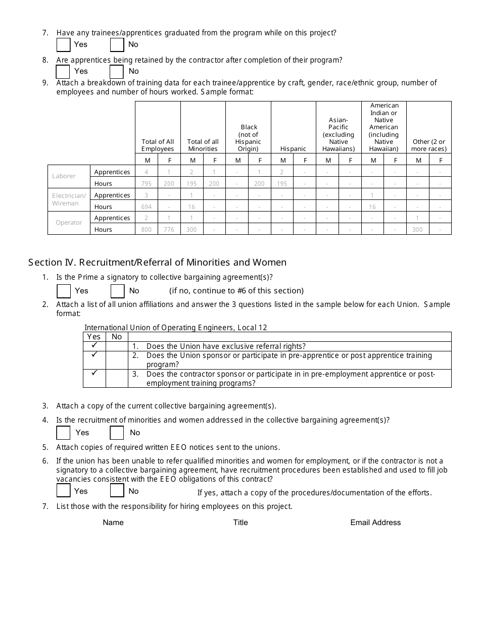 Contract Compliance Review Form - Nevada, Page 3