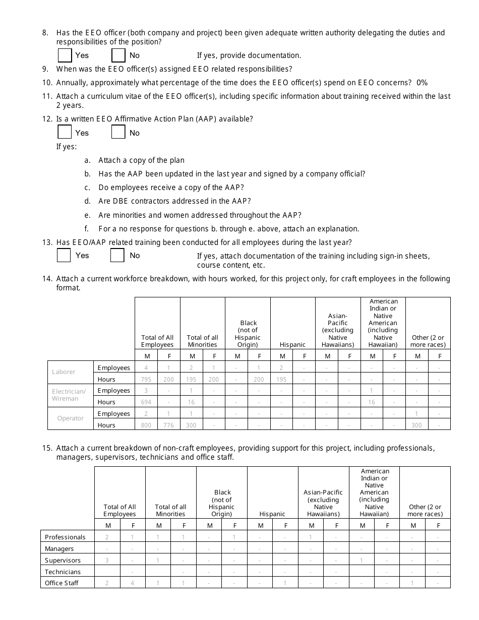 Contract Compliance Review Form - Nevada, Page 5