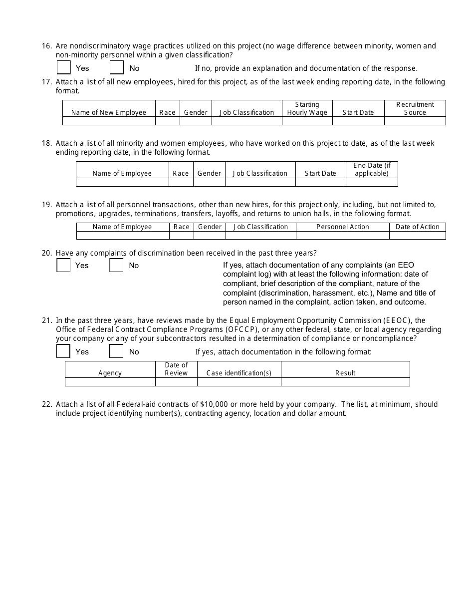 Contract Compliance Review Form - Nevada, Page 6