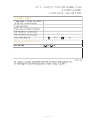 Crash Data Request Form - City, County, Engineering Firm &amp; Consultant - Nevada, Page 2