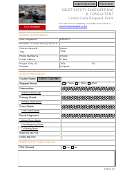 Document preview: Crash Data Request Form - Ndot Safety Engineering & Consultant - Nevada