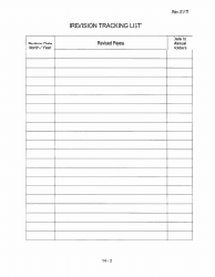 Revision Tracking List Form - Nevada, Page 2