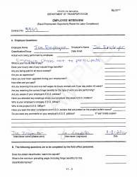 Sample NDOT Form 052-059 Employee Interview - Nevada, Page 3