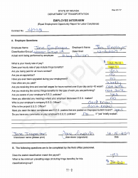 Sample NDOT Form 052-059 Employee Interview - Nevada, Page 5