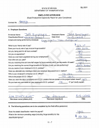 Sample NDOT Form 052-059 Employee Interview - Nevada, Page 7