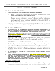 Application and Annual Permit for Telecommunication Occupancy of Nevada Department of Transportation Right-Of-Way - Nevada, Page 3