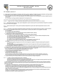 Special Assistance Permit Application Form - Nevada, Page 3