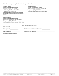 Form SLAP22.49 Motorboat Noise Exemption Permit Application - Nevada, Page 3