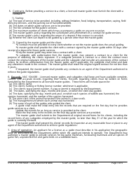 Instructions for Form SLAP22.70/93 Master Guide&#039;s License Application - Nevada, Page 3
