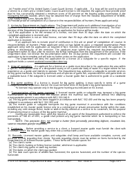 Instructions for Form SLAP22.71/94-1 Subguide&#039;s License Application - Nevada, Page 2