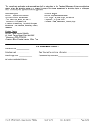 Form SLAP22.75 Application for Commercial or Private Shooting Preserve License - Nevada, Page 2