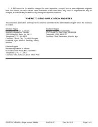 Instructions for Form SLAP22.87 Live Bait Dealer Permit Application - Nevada, Page 3