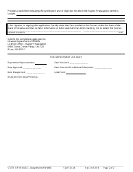 Form SLAP22.44 Application for Raptor Propagation - Nevada, Page 2