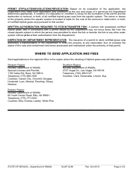 Instructions for Form SLAP22.86 Triploid Grass Carp Stocking Permit - Nevada, Page 2